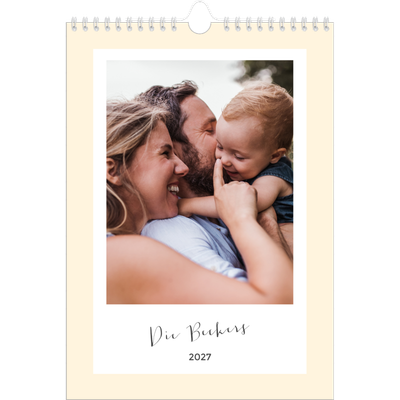 A4 Familienplaner — Moderner Planer - 3-köpfige Familie [deckblatt]