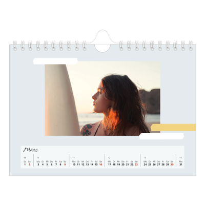Fotokalender A5 — Sanfte Farbtöne [Marsch]