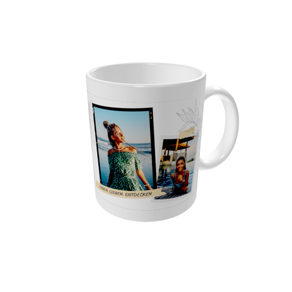 Tasse bedrucken — Scrapbook-Flair