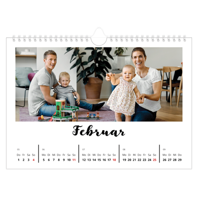 Fotokalender A4 — Handgeschrieben [Februar]