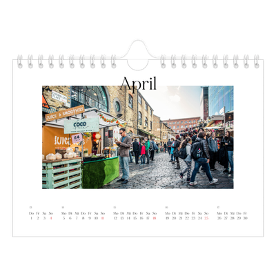 Fotokalender A5 — Mein Reisebericht [April]