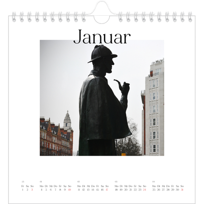 Jahreskalender Quadratisch — Mein Reisebericht [Januar]