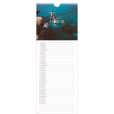Küchenkalender  — Endloses Entfliehen [Februar]