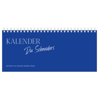 Tischkalender — Kobalt Klassik [deckblatt]