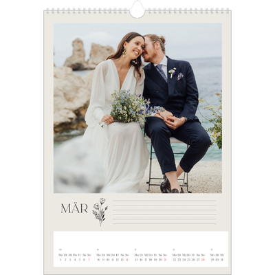 A3 Jahreskalender — Blühende Initialen [Marsch]