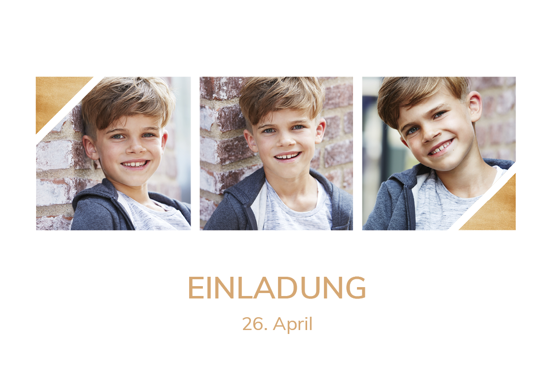 Einladungskarten — Minimalistisches Mosaik