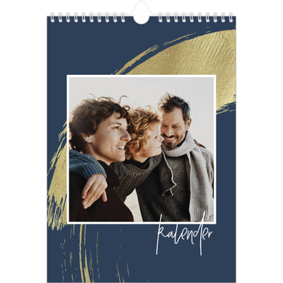 Fotokalender A4 (20 x 30 cm) — Goldene Pinselstriche [deckblatt]
