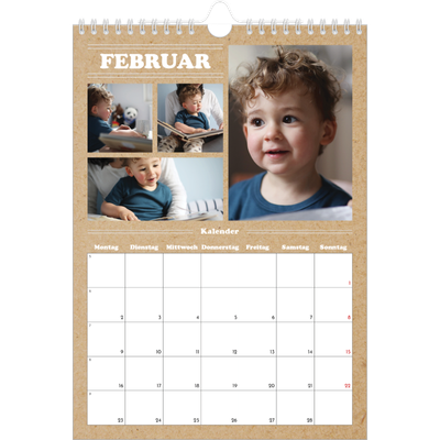 Fotokalender A4 (20 x 30 cm) — Magazinstil [Februar]