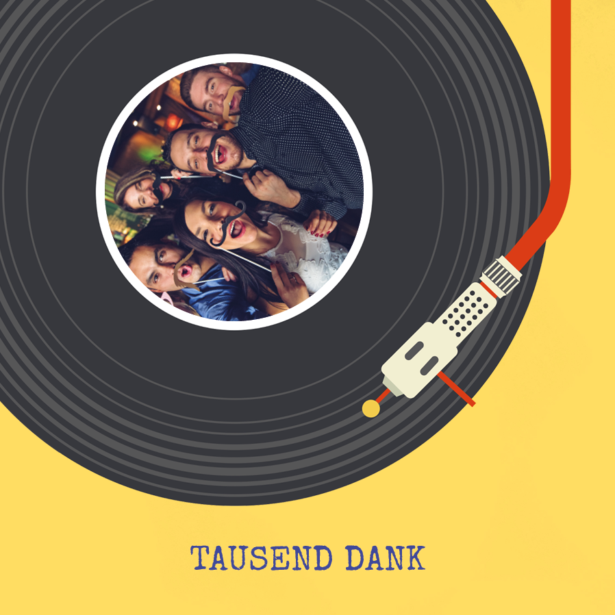 Dankeskarten — 80er Party