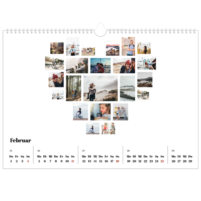 Fotokalender A3 — Collage shapes [Februar]