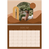 Fotokalender A4 doppelt (30 x 40 cm) — Berge in neutralen Farbtönen [Januar]