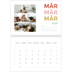 Fotokalender A4 doppelt (30 x 40 cm) — Bunte Schrift [Marsch]