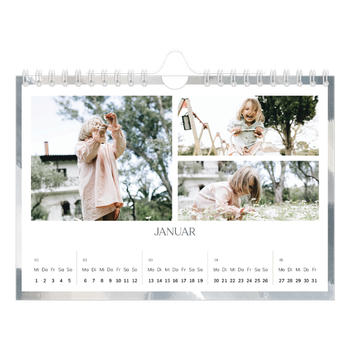 Fotokalender A5 — Farbpinsel-Effekt