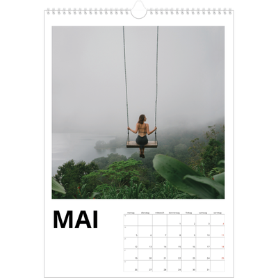 A3 Jahreskalender — Weißer Rahmen [deckblatt]