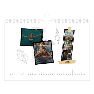Fotokalender A5 — Scrapbook-Flair [April]