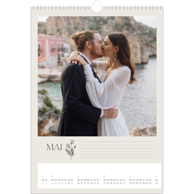 A3 Jahreskalender — Blühende Initialen [Mai]