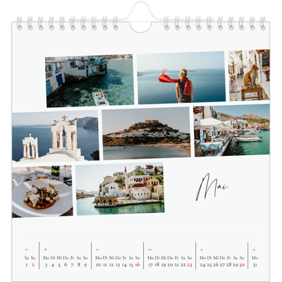 Jahreskalender Quadratisch — Städtereise [Mai]