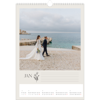 Fotokalender A3 — Blühende Initialen