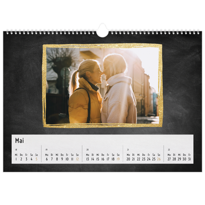 Fotokalender A3 — Glitzernder Rahmen [deckblatt]