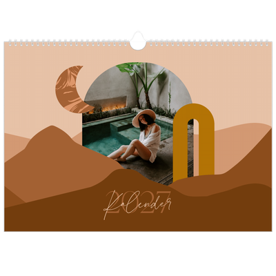 Fotokalender A3 — Berge in neutralen Farbtönen [deckblatt]