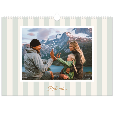 Fotokalender A3 — Schrift und Streifen [deckblatt]