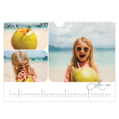 Fotokalender A4 — Schrift und Schnappschüsse [deckblatt]
