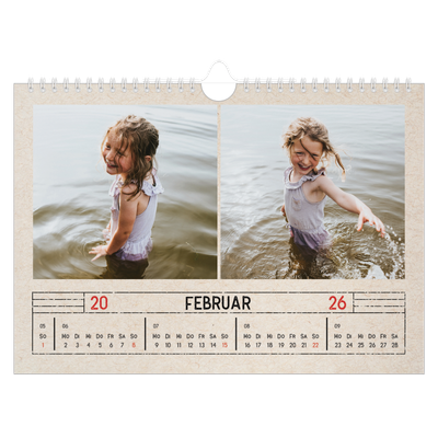 Fotokalender A4 — Stempeleffekt [Februar]