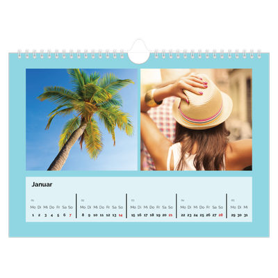 Fotokalender A4 — Ganzseitige Farbe [Januar]