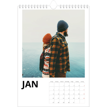 Fotokalender A4 — Weißer Rahmen