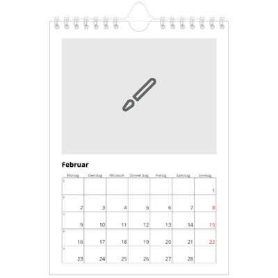 Fotokalender A5 — Gestalte deine eigenen Produkte [Februar]