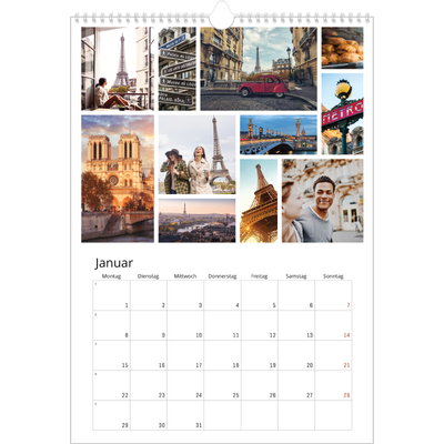 A3 Jahreskalender — Kollage [Januar]