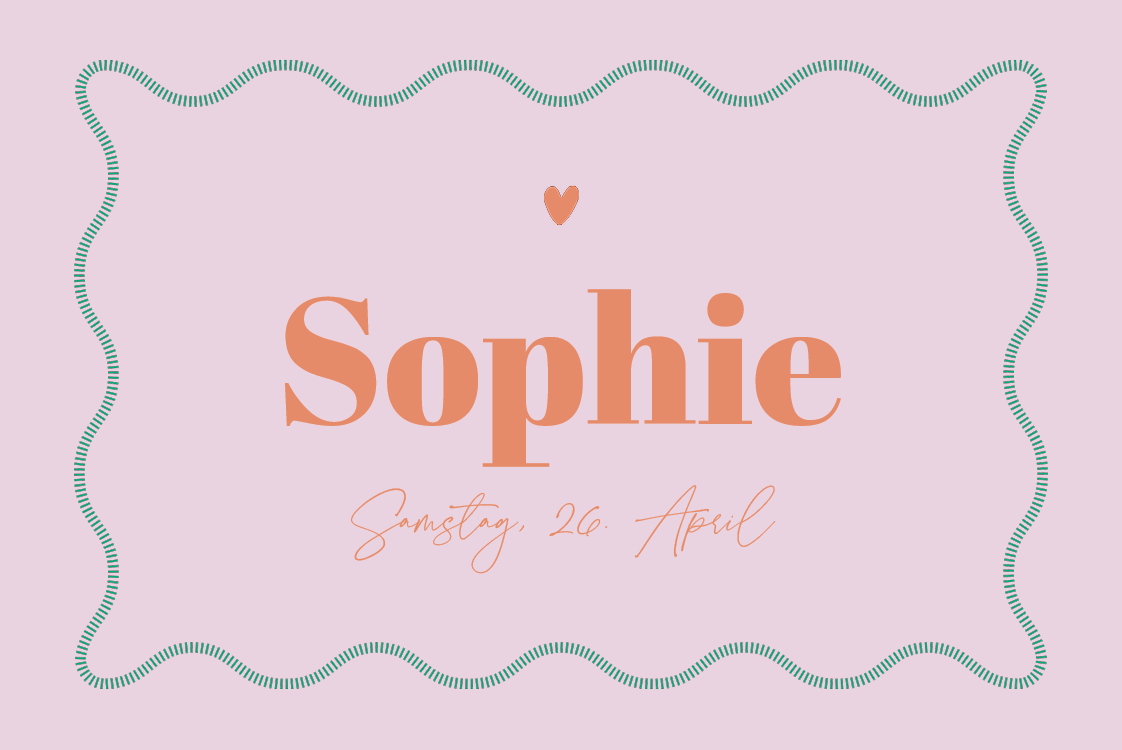 Einladungskarten — Schnörkelrahmen