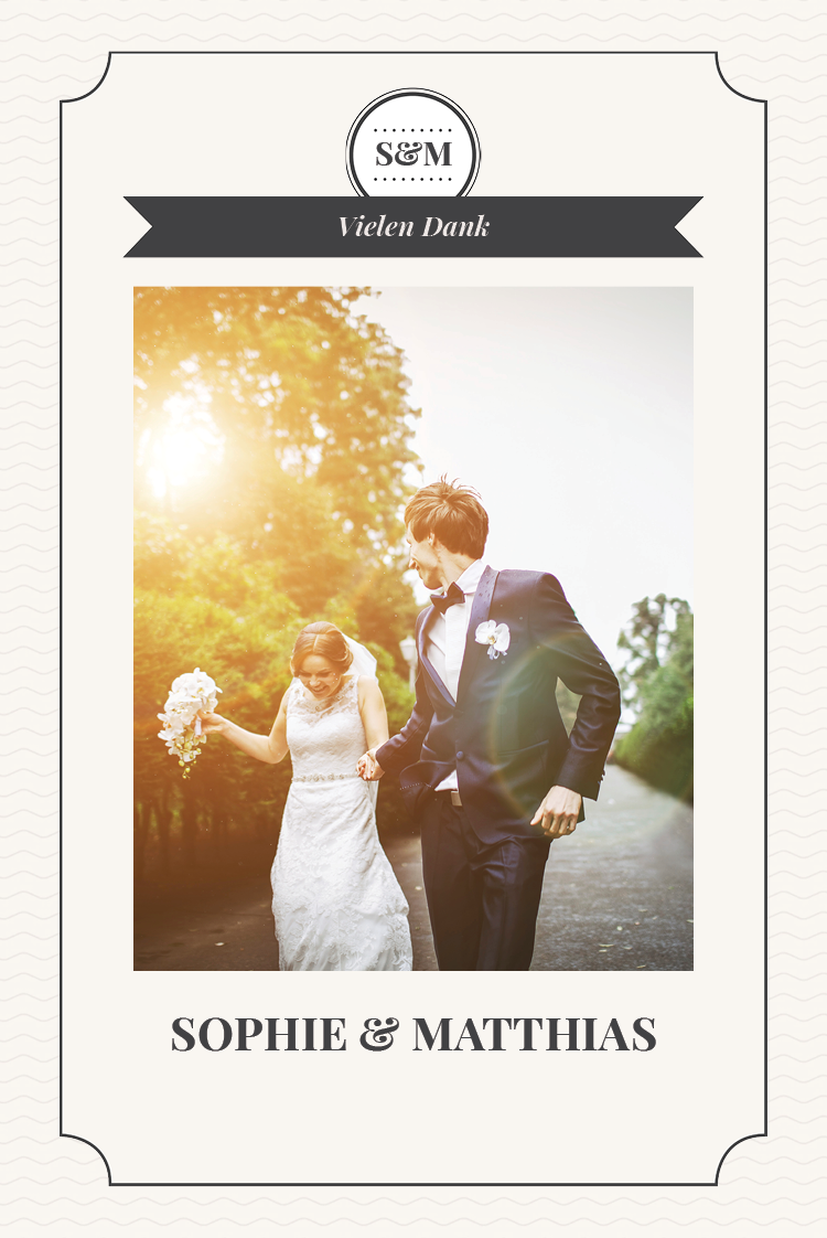 Dankeskarten — Designstempel