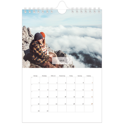 Fotokalender A5 — Klassischer Kalender [April]