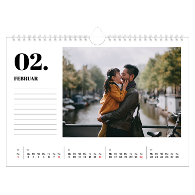 Fotokalender A4 — Serif und Momente [Februar]