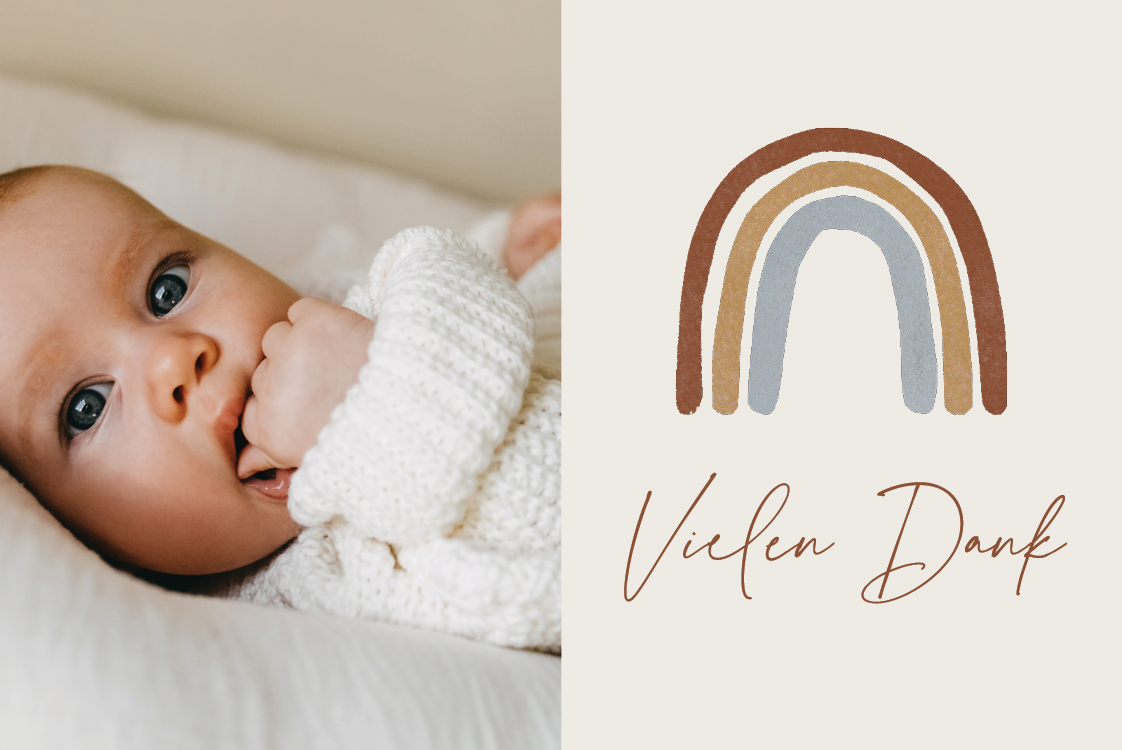 Dankeskarten — Strahlende Begrüßung