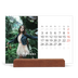 Tischkalender mit Holzfuß Querformat  — Monat [Februar]