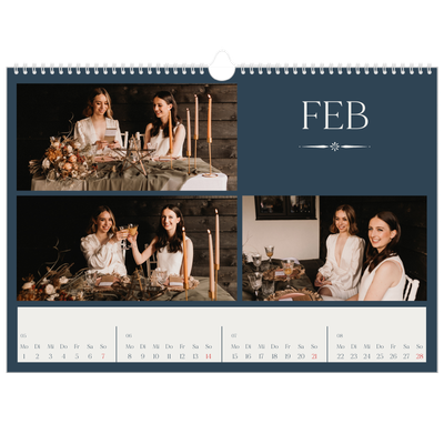 Fotokalender A3 — Schiefer und Serifen [Februar]