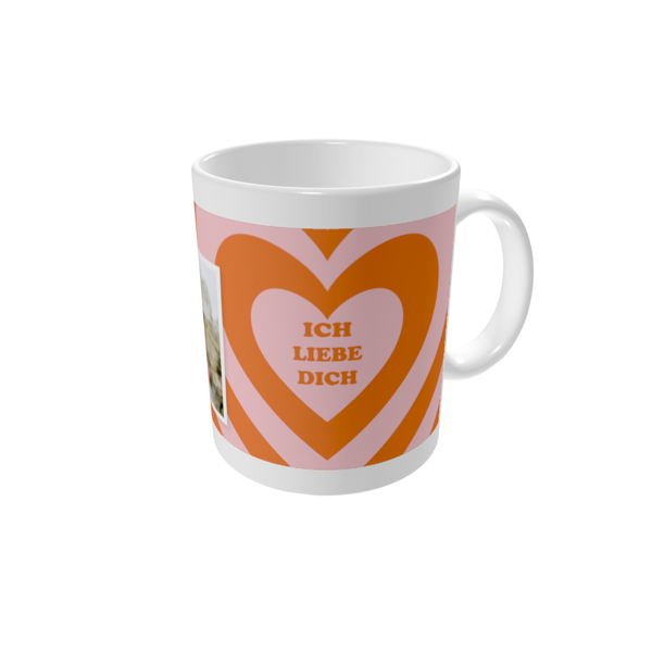 Tasse bedrucken — Retro-Herz