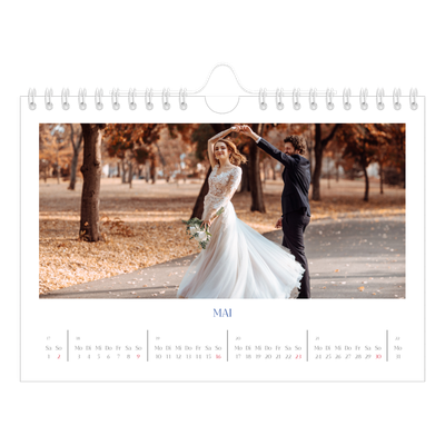 Fotokalender A5 — Kobalt Klassik [Mai]