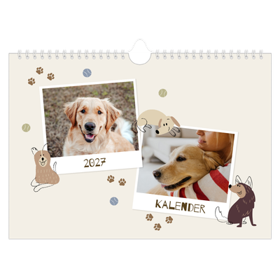 Fotokalender A4 — Verspielter Welpe [deckblatt]