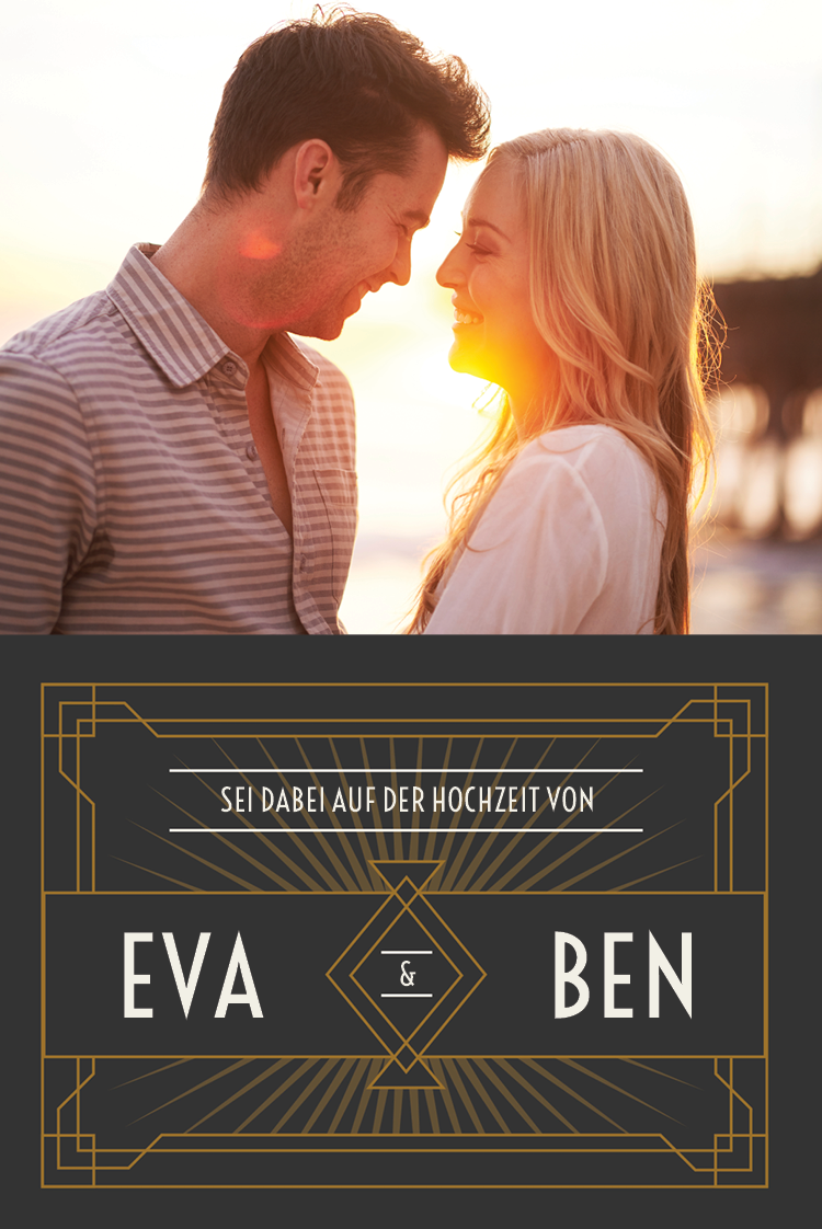 Einladungskarten — Gatsby Namensschild