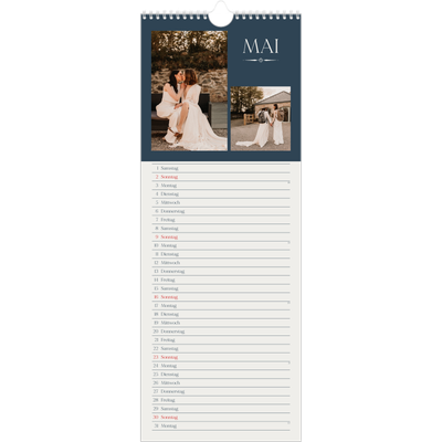 Küchenkalender  — Schiefer und Serifen [Mai]