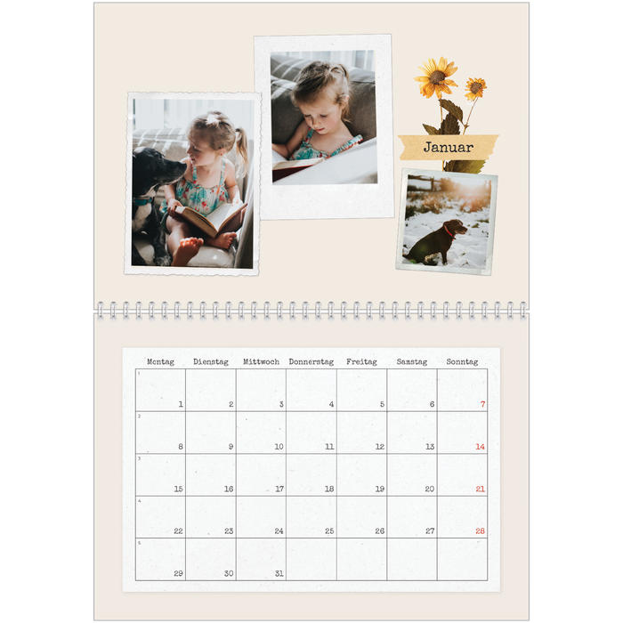 Fotokalender A3 im Querformat » Kalender A3  PosterXXL