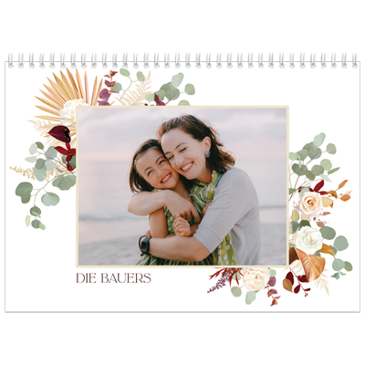 Fotokalender A4 doppelt (30 x 40 cm) — Boho [deckblatt]