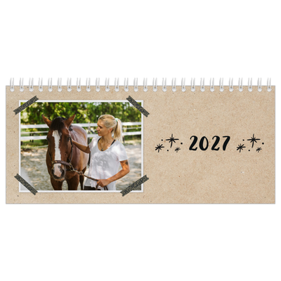Tischkalender — Fotos mit Klebestreifen-Optik [deckblatt]