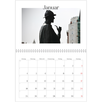 Fotokalender A4 doppelt (30 x 40 cm) — Mein Reisebericht [Januar]