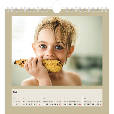 Jahreskalender Quadratisch — Erdtöne [deckblatt]
