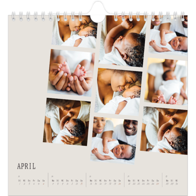 Jahreskalender Quadratisch — Momente in Bewegung [April]