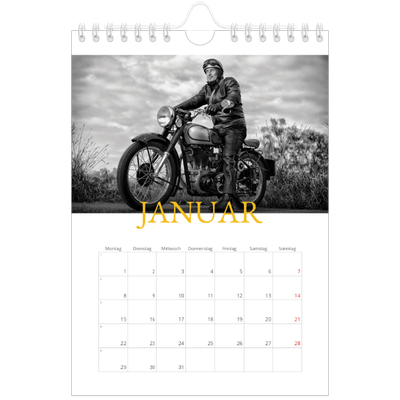 Fotokalender A5 — Historischer Stil [Januar]